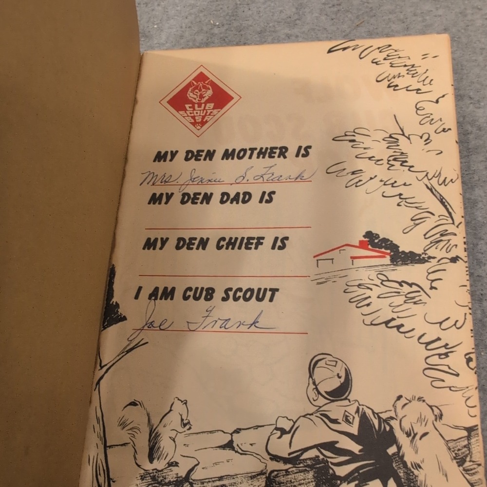 Vintage 1954 Wolf Cub Scout Book Boy Scouts of America BSA Handbook Manual - Picture 2 of 3